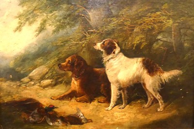 Lot 1154 - George Armfield (1808-1893) - Dogs with game...