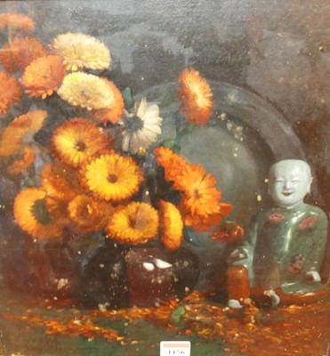 Lot 1156 - Oscar Wilson RMS RBA (1867-1930) - Still life,...