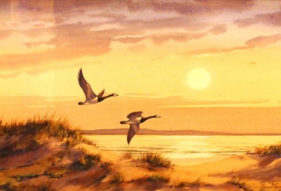 Lot 1159 - Winston Megoran (1913-1971) - The evening sun,...