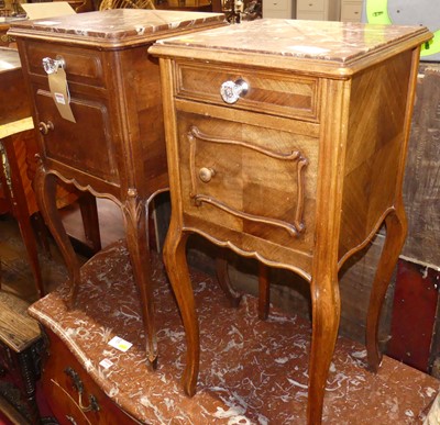 Lot 1293 - Two circa 1900 provincial French walnut and...