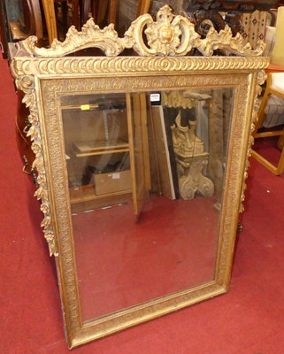 Lot 1295 - A 19th century provincial French floral gilt...