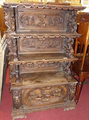 Lot 1296 - A continental provincial carved and pierced...