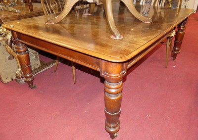 Lot 1321 - A mid-Victorian mahogany round cornered...