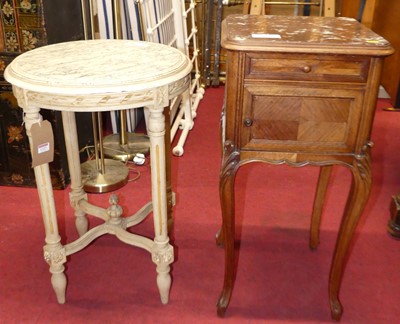 Lot 1327 - A French provincial painted and variegated...