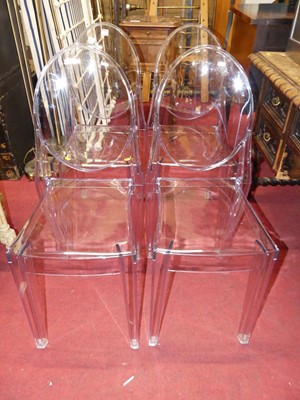 Lot 1328 - After Philippe Starck, a set of four perspex...