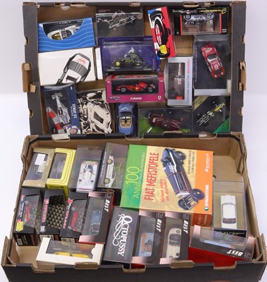 Lot 1990 - Two trays containing 1/43 scale modern issue...