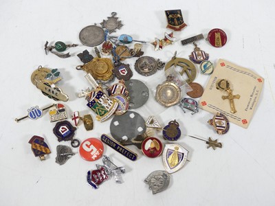 Lot 393 - A George V silver fob medal for the Aden...