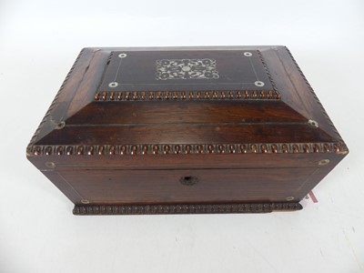 Lot 399 - An early Victorian rosewood and mother of...
