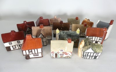 Lot 438 - A collection of fifteen Mudlen studio pottery...