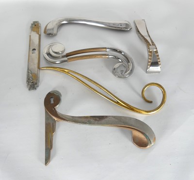 Lot 441 - A collection of French Art Deco chromed...