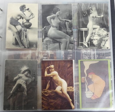 Lot 442 - A collection of French and British postcards,...