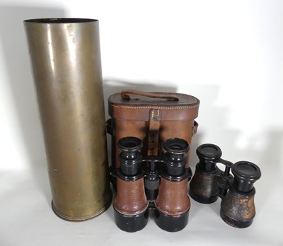 Lot 445 - A pair of French WWI period Hezzanith patent...