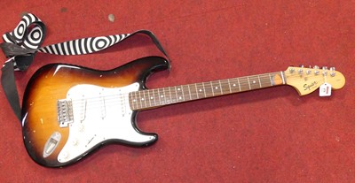 Lot 470 - A Squier by Fender Stratocaster electric...