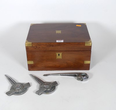 Lot 479 - A 19th century mahogany brass mounted writing...