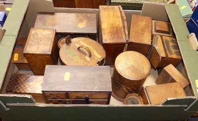 Lot 501 - A collection of boxes, to include an Indian...