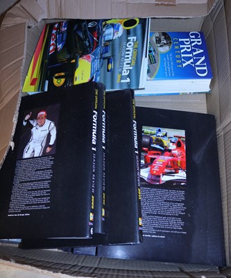 Lot 2065 - A box of racing-related collectors' books to...