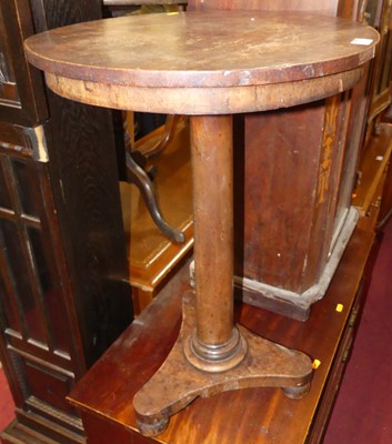 Lot 1412 - A William IV mahogany fixed top circular...
