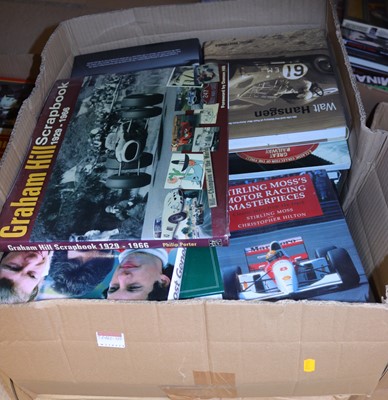 Lot 2066 - A box of racing-related collectors' books, to...