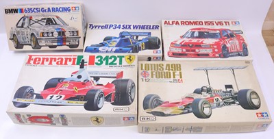 Lot 1664 - Tamiya 1/24 and 1/12 scale group of five sets...