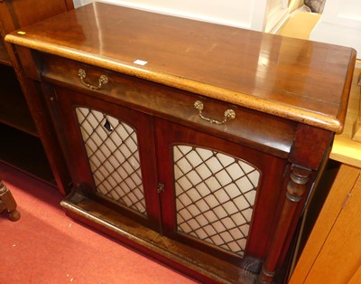 Lot 1438 - A Victorian mahogany round cornered chiffonier,...
