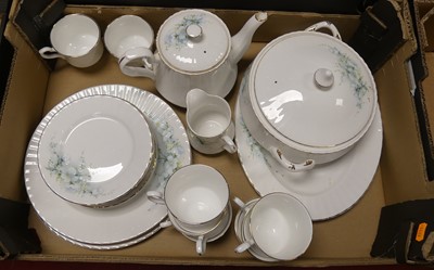 Lot 524 - A Royal Stafford floral decorated part table...