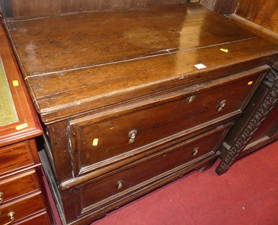 Lot 1450 - An antique and later converted oak square...