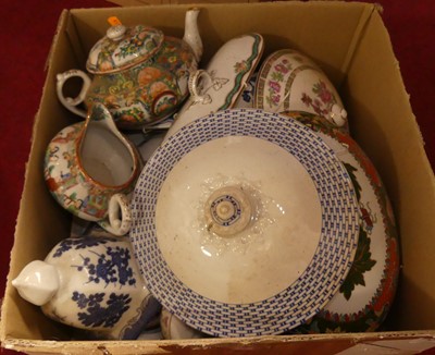 Lot 530 - An extensive collection of ceramic lids, to...