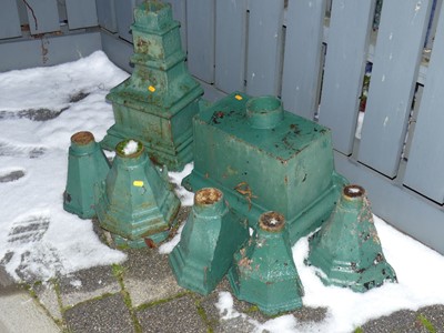 Lot 1474 - A collection of seven various circa 1900 green...