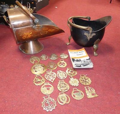 Lot 541 - A collection of four Victorian copper and...