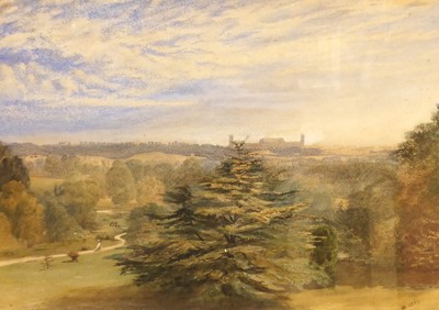 Lot 1168 - 19th century landscape, watercolour,...