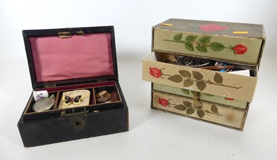 Lot 407 - Two boxes of costume jewellery to include a...