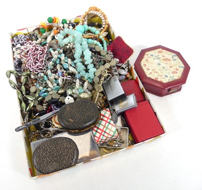 Lot 408 - A collection of assorted costume jewellery to...