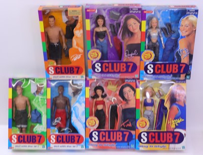 Lot 1881 - Hasbro S Club 7 group of Seven Dolls to...