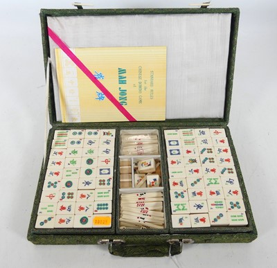 Lot 414 - A modern mah jong set in fitted case