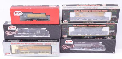 Lot 893 - Collection of 6 boxed Atlas HO American...
