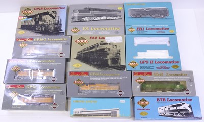 Lot 791 - Proto Series 2000 group of 10 boxed HO scale...