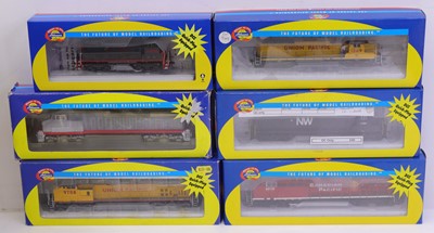 Lot 818 - 6 boxed Athearn HO scale American outline...