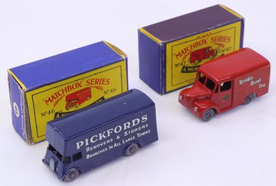 Lot 1340 - Matchbox Moko Lesney group of 2 diecasts to...
