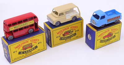 Lot 1343 - Matchbox Moko Lesney group of 3 diecasts to...