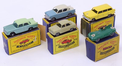 Lot 1344 - Matchbox Moko Lesney group of 5 diecasts to...