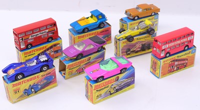 Lot 1356 - Matchbox Superfast group of 8 diecasts to...