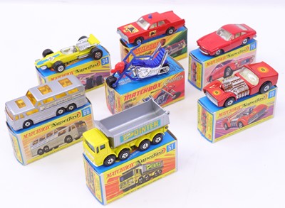 Lot 1357 - Matchbox Superfast group of 7 diecasts to...