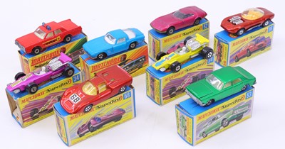Lot 1358 - Matchbox Superfast group of 8 diecasts to...