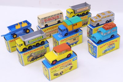 Lot 1361 - Matchbox group of 8 1/75 series diecasts to...