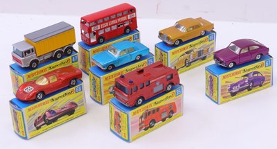 Lot 1364 - Matchbox Superfast group of 7 diecasts to...