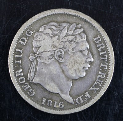 Lot 2022 - Great Britain, 1816 shilling, obv: George III...