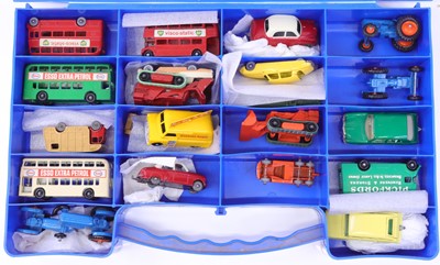 Lot 1371 - Matchbox Carry Case containing 22 loose and...