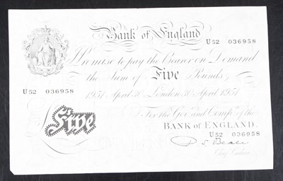 Lot 2166 - Great Britain, Bank of England five pound note...