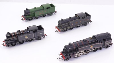 Lot 438 - Four Hornby-Dublo unboxed 3-rail tank locos:...