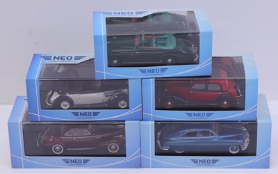 Lot 1953 - Neo 1/43 scale group of 5 diecasts to include:...